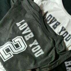 'LOVE YOU 2' Statement T-Shirt
