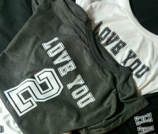 'LOVE YOU 2' Statement T-Shirt