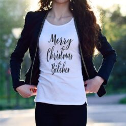 'Merry Christmas Bitches' Holiday Statement Shirt