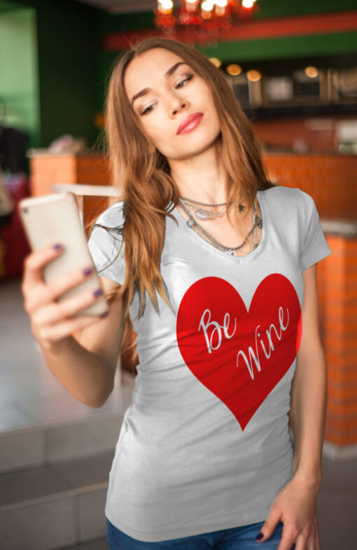 'BE WINE' Valentine's Day Statement Shirt