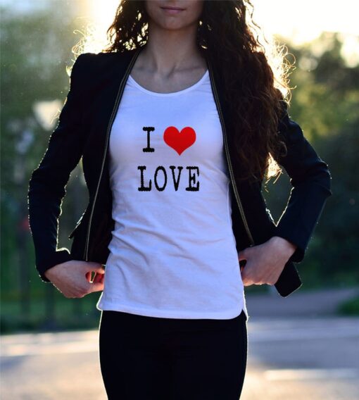 'I 'HEART' LOVE' Valentine's Day Statement Shirt