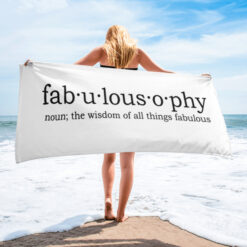 'Fabulousophy' Logo Towel