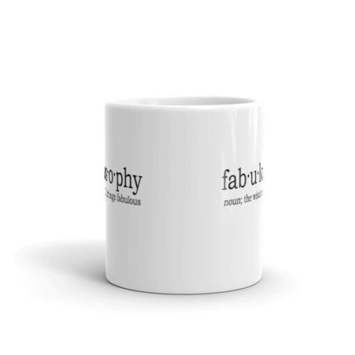 'Fabulousophy' Logo Mug - Image 3