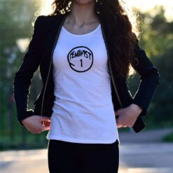 Alternative view of 'Feminist 1, Feminist 2' Statement T-Shirt