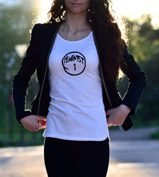 'Feminist 1, Feminist 2' Statement T-Shirt - Image 2