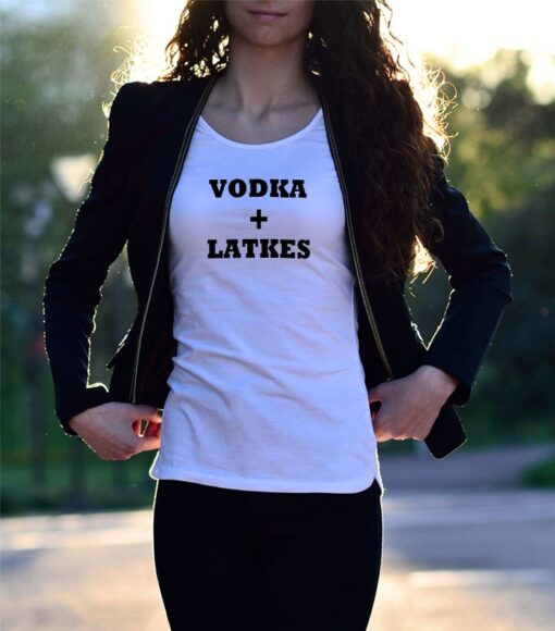 'Vodka + Latkes' Statement T-Shirt