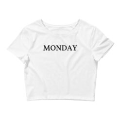 'MONDAY' Women’s Crop Tee