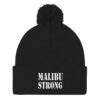 'Malibu Strong' Pom Pom Knit Cap