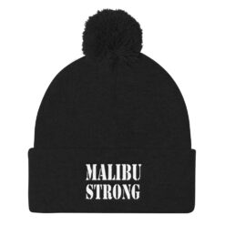 'Malibu Strong' Pom Pom Knit Cap