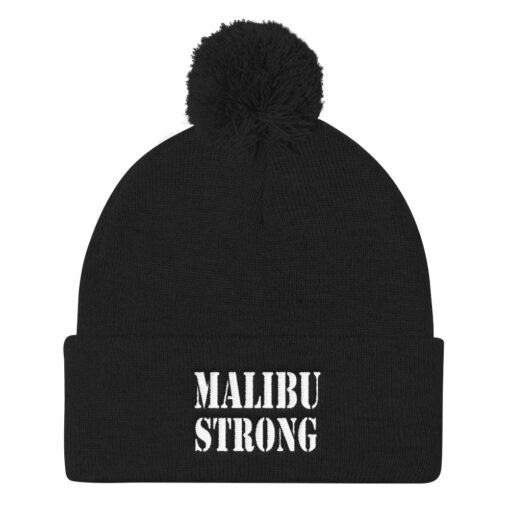 'Malibu Strong' Pom Pom Knit Cap